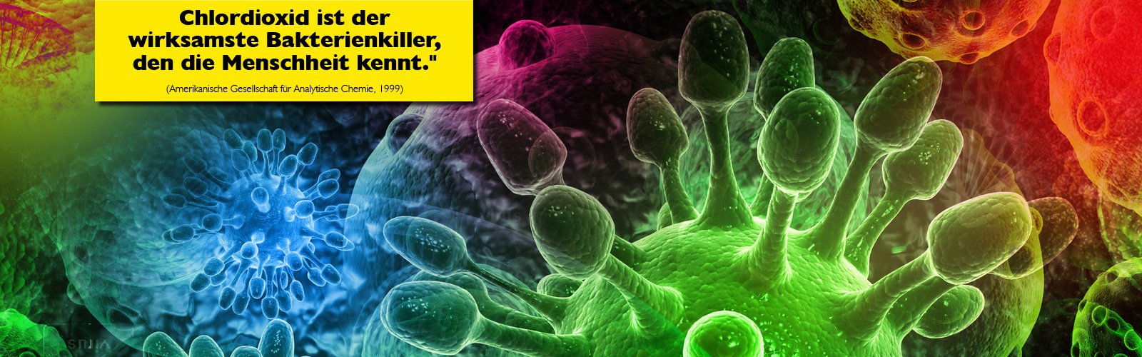 Chlordioxid ist der wirksamste Bakterienkiller, den die Menschheit kennt. Chlordioxid ist der wirksamste Bakterienkiller, den die Menschheit kennt.