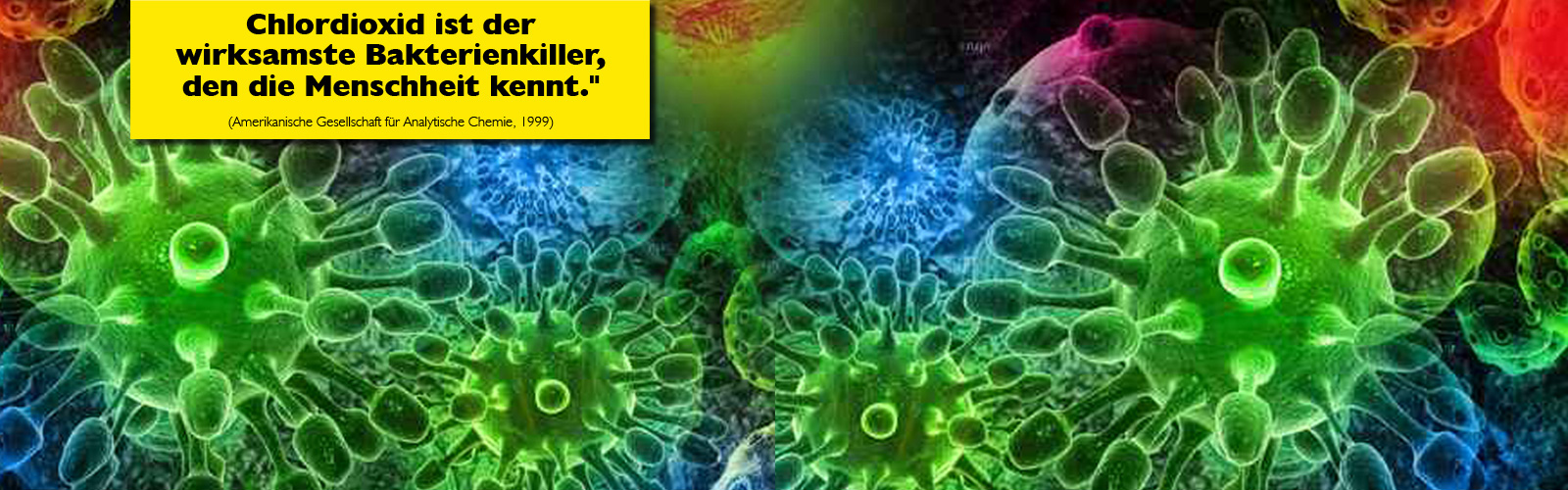 Chlordioxid ist der wirksamste Bakterienkiller, den die Menschheit kennt. Chlordioxid ist der wirksamste Bakterienkiller, den die Menschheit kennt.